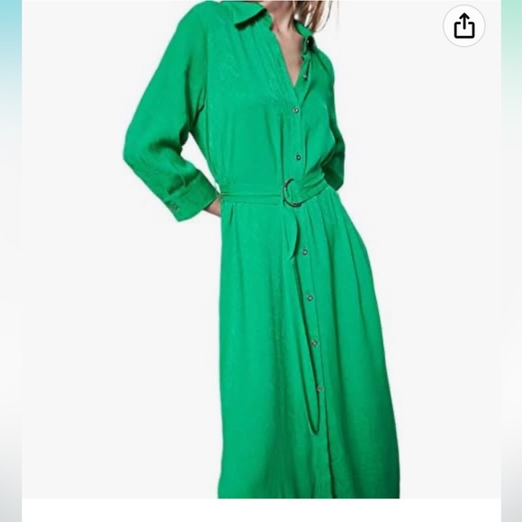 Green Zara Dress. New with tags, Never worn, Smoke free home!! - Picture 4 of 4